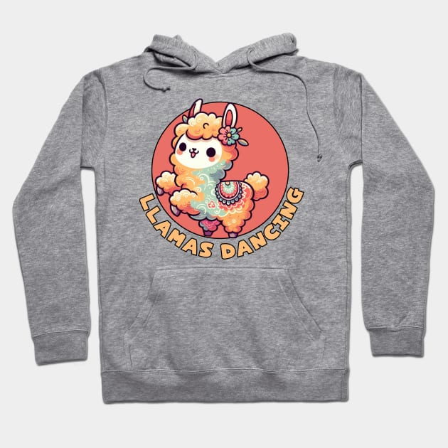 Dancing Llama Hoodie by Japanese Fever